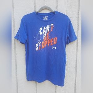 Youth Under Armour Loose Heat Gear "Can't Be Stopped" Short Sleeve T-Shirt YXL